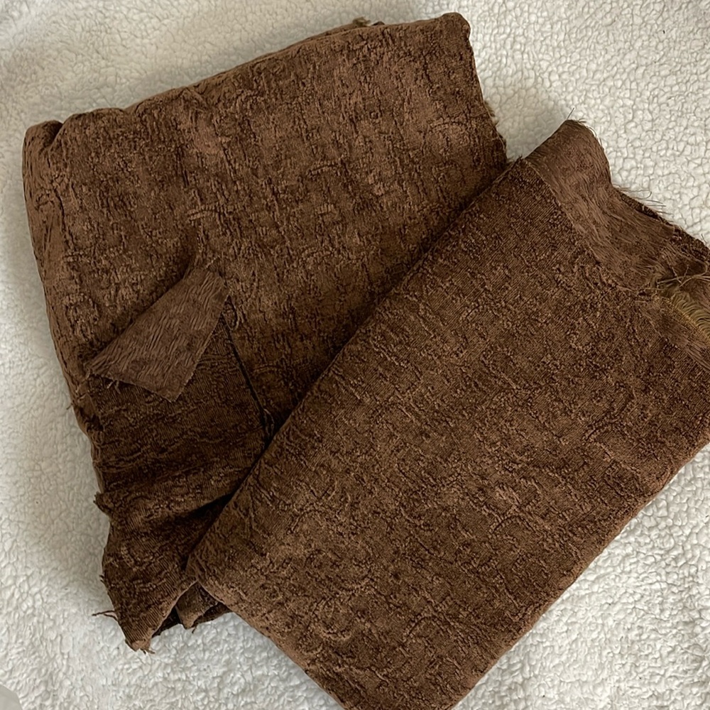 🔥 SALE Brown Upholstery Fabric scraps